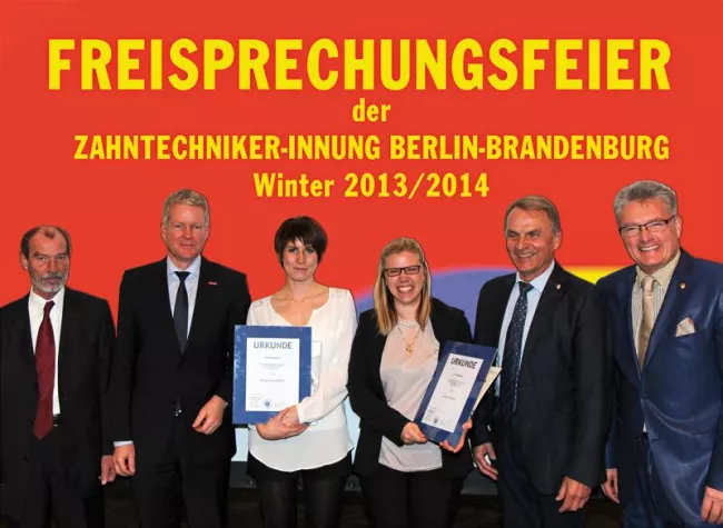 Freisprechungsfeier der Zahntechniker-Innung Berlin-Brandenburg 2014 Bild: Freisprechungsfeier der Zahntechniker-Innung Berlin-Brandenburg 2014