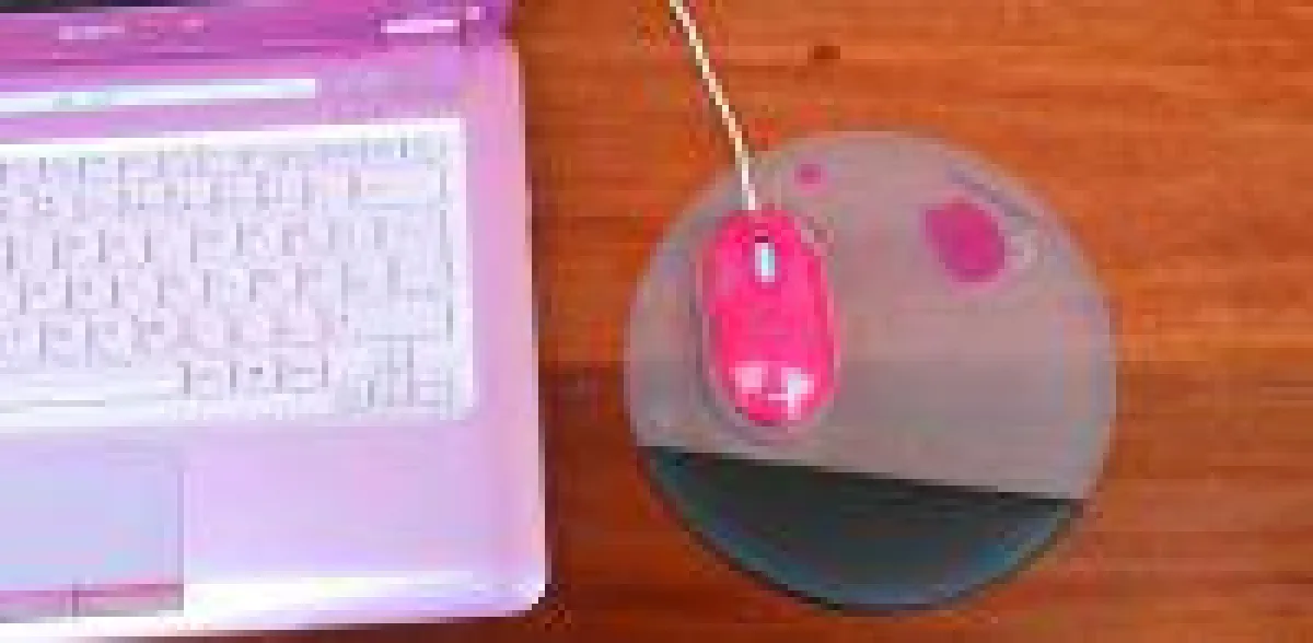 Transparent, liquid filled mousepad with floater and wrist-rest.