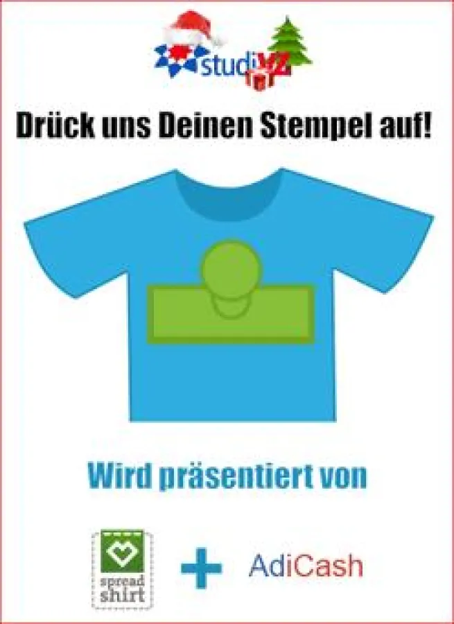 studiVZ, Spreadshirt und AdiCash starten Gruppen-Shirt-Contest
