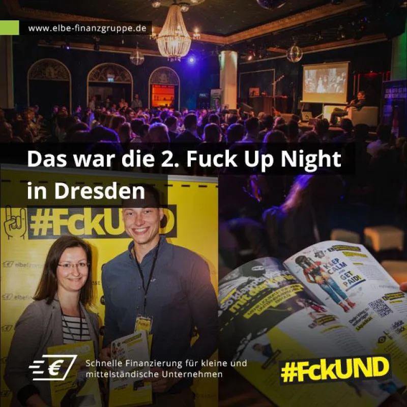 Erfolgreiche zweite Fuckup Night in Dresden