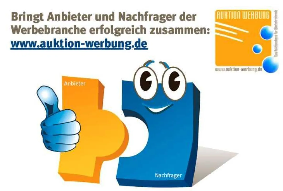 Auktion Werbung das online Auktionshaus für Werbung und Marketing