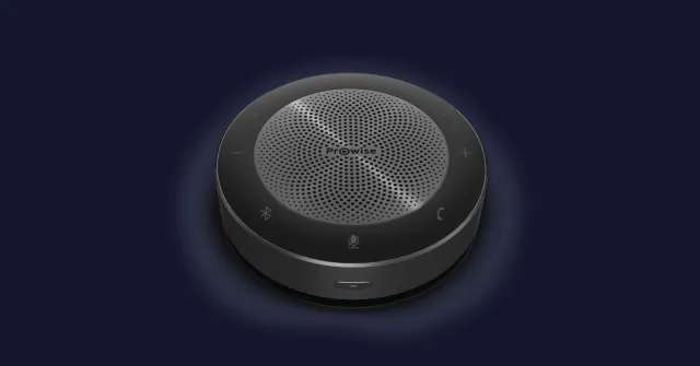 Bild: Sorgt für kristallklaren Ton bei Hybridkonferenzen: Das neue drahtlose Speakerphone von Prowise