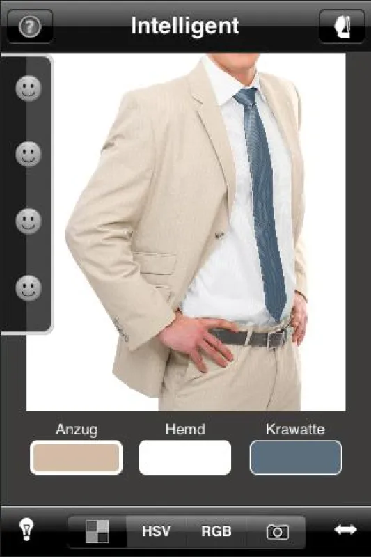 Bildschirmfoto der App