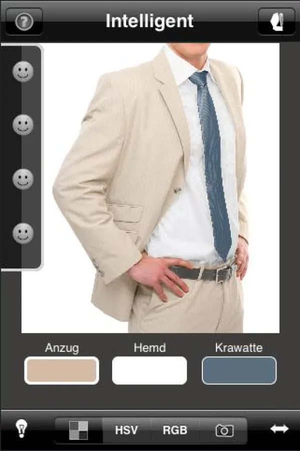 Bildschirmfoto der App