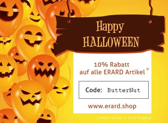 Bild: Preis lass nach! 10% Halloween Rabatt auf ERARD Artikel