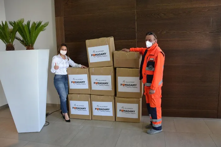 Bild: ALUPROF unterstützt medizinische Einrichtungen im Kampf gegen das Corona-Virus