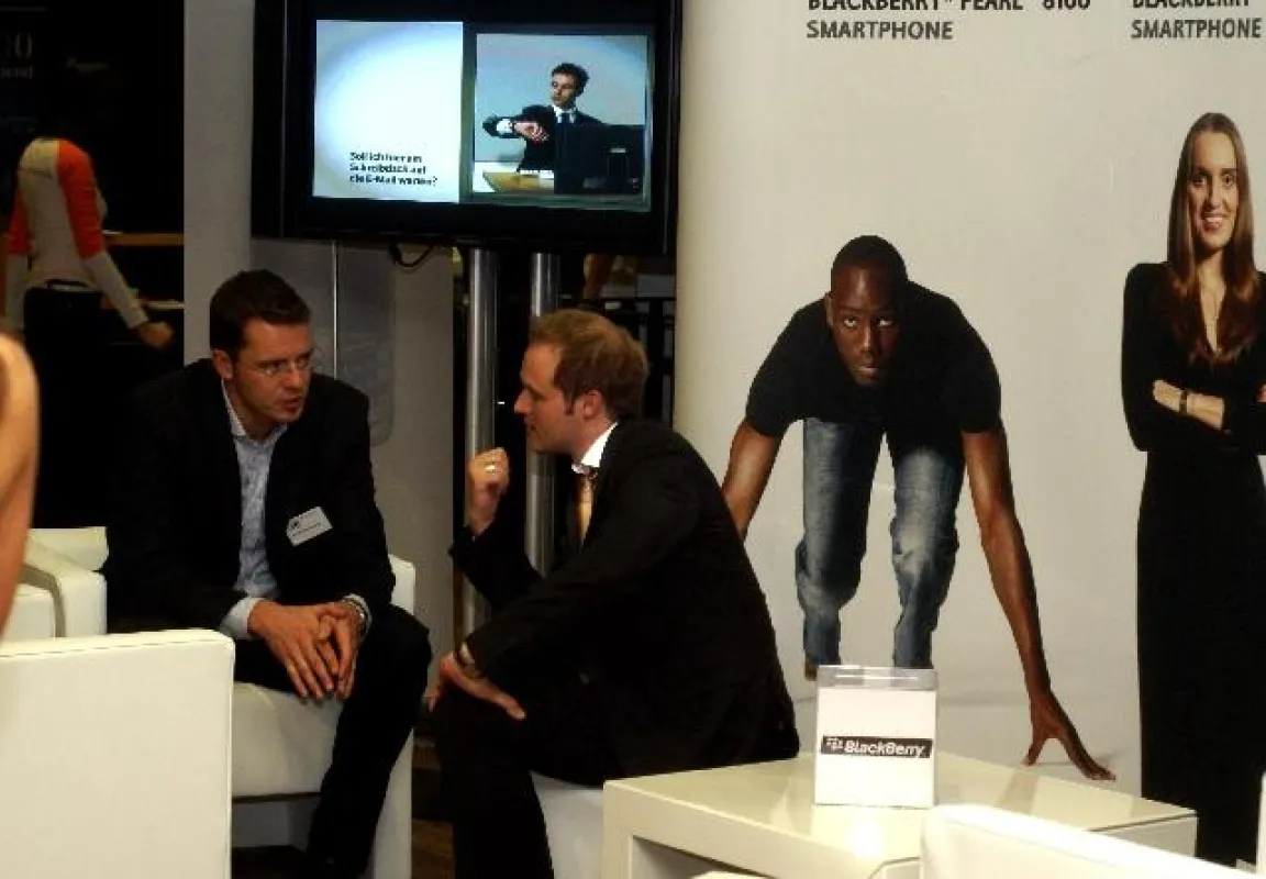 BlackBerry beim XING Event im RheinEnergie Stadion 2008