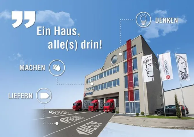 Bild: Ein Haus, alle(s) drin: proteco bezieht Neubau