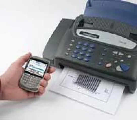 Bild: Cortado Fax-Service für BlackBerry®