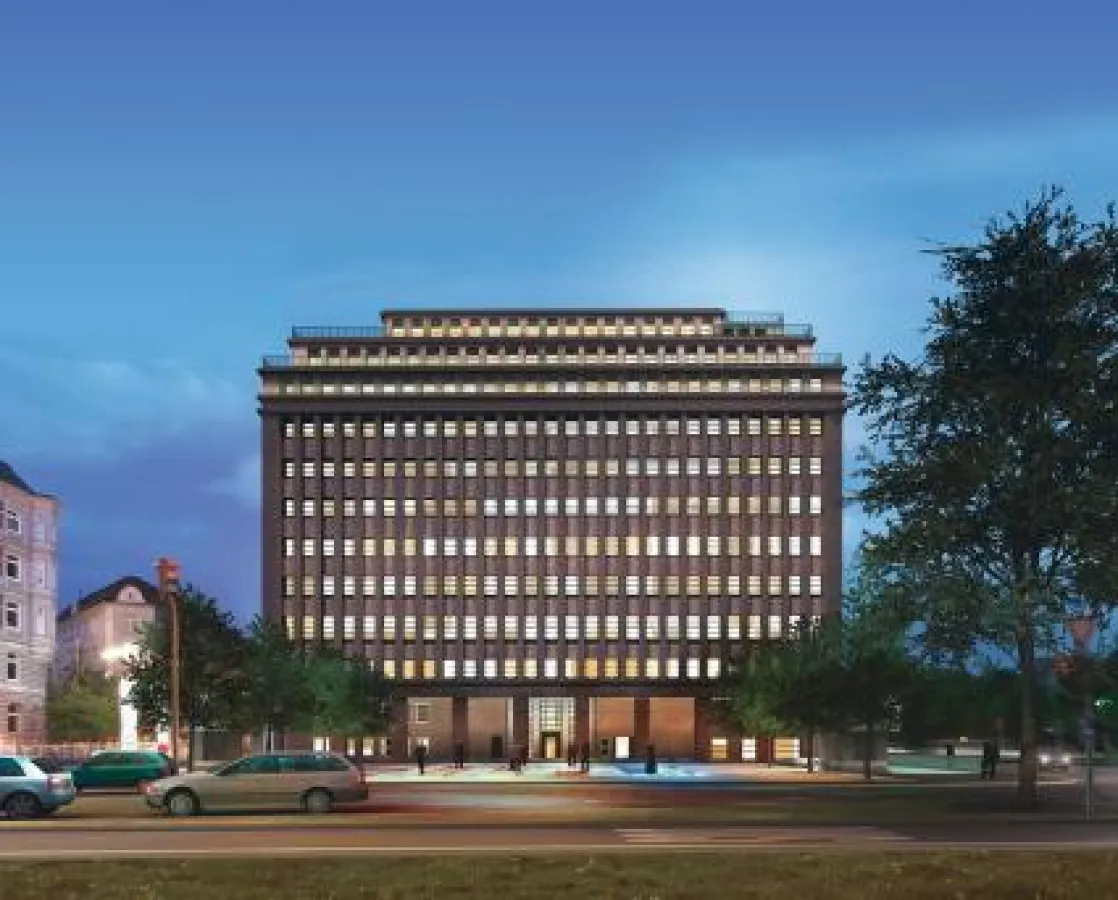 Das neue Domizil von W&W über den Dächern Hamburgs, oben im Brahms-Kontor.