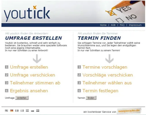 Bild: Youtick.de – die einfache Entscheidungsfindung im Netz