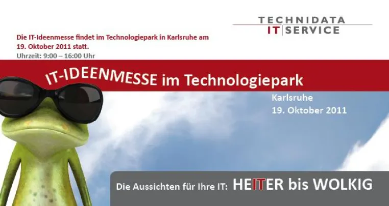 Virtualisierung und Cloud am 19.Oktober in Karlsruhe Bild: Virtualisierung und Cloud am 19.Oktober in Karlsruhe