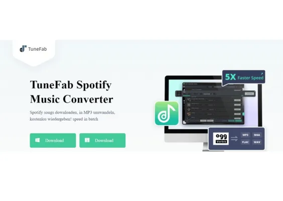 Bild: TuneFab Spotify Music Converter bis zu 50 % RABATT - Großer Sonderverkauf an Weihnachten 2022