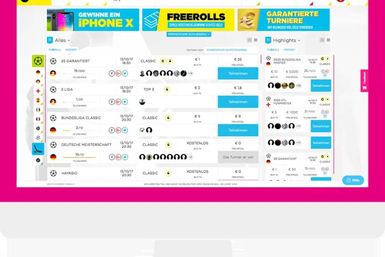 Bild: FuntasySport startet in Deutschland