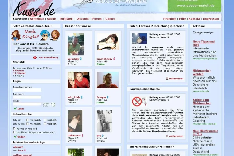 Bild: kuss.de - Flirtcommunity erweitert kostenlosen Funktionsumfang