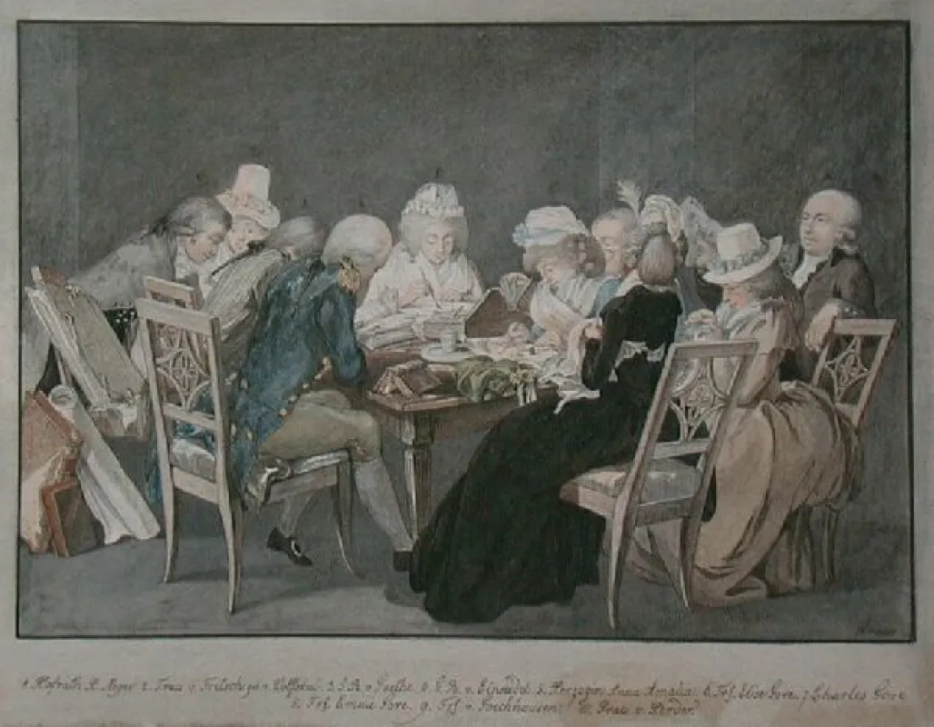 Abendgesellschaft bei Herzogin Anna Amalia von Sachsen-Weimar-Eisenach