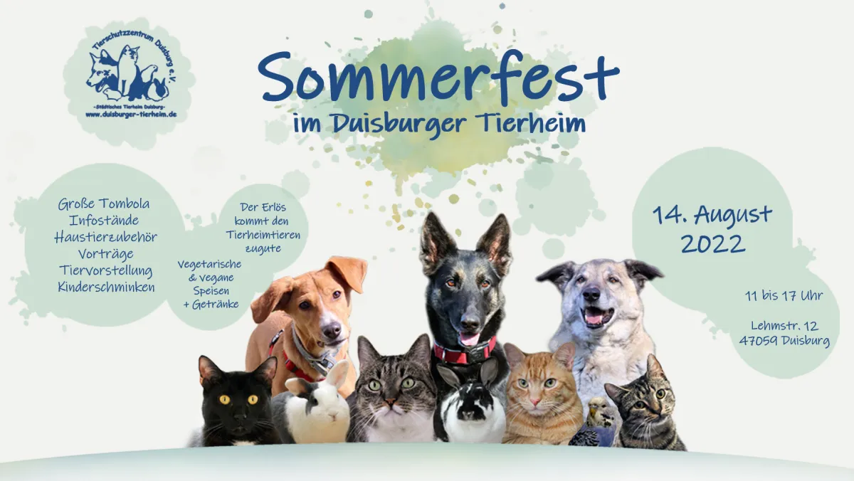 Sommerfest 2022 im Tierheim Duisburg (© Tierschutzzentrum Duisburg e.V.)