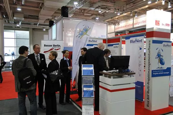 Bild: CeBIT 2010: Besucher zeigen großes Interesse an neuer Version der Projektmanagementsoftware Blue Ant