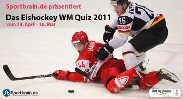 Sportbrain.de präsentiert das große Quiz zur Eishockey Weltmeisterschaft 2011 Bild: Sportbrain.de präsentiert das große Quiz zur Eishockey Weltmeisterschaft 2011