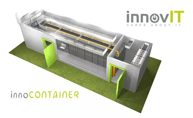 Bild: Geprüfte Qualität, Energieeffizienz und Hochverfügbarkeit - Container-Rechenzentren der innovIT AG