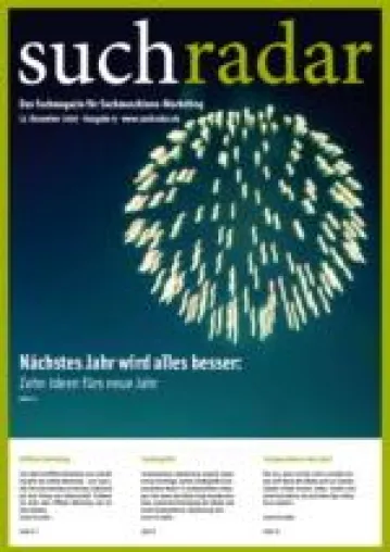 Bild: Zehn Anregungen rund um SEO und SEM: Fachmagazin suchradar liefert Website-Betreibern gute Vorsätze für 2008