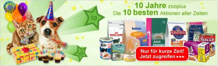 Bild: „23 Fußballfelder mit Hundebetten“ - zooplus wird 10 Jahre alt