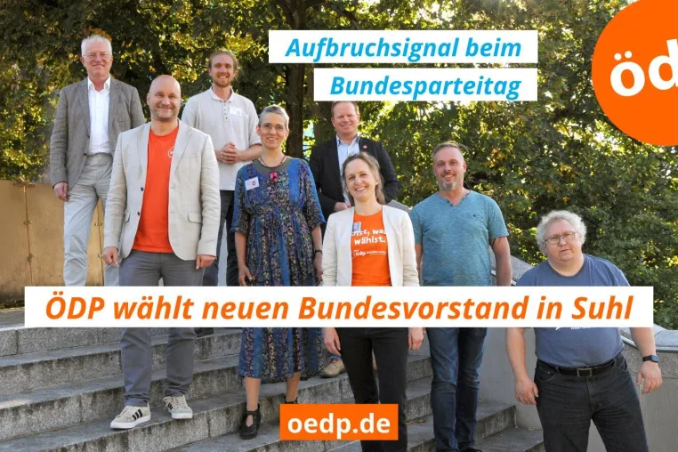 Bild: Wechsel an der Parteispitze - ÖDP Bundesparteitag hat in Suhl gewählt