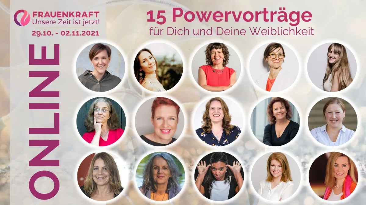 Die Teilnehmerinnen erwarten spannende Vorträge beim Frauenkraft Online Kongress vom 29.10.-02.11.21 (© Frauenkraft Online Kongress )