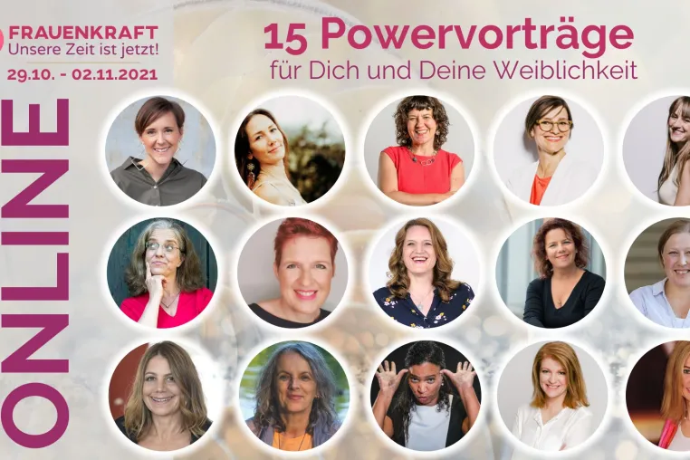 Bild: Der „Frauenkraft | Unsere Zeit ist jetzt! Online-Kongress“ lädt Frauen zum gemeinsamen Wachstum ein 