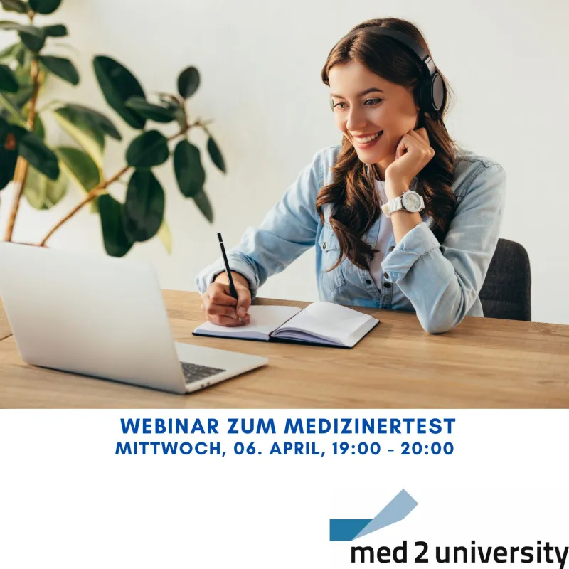 med2university bietet ein kostenloses Webinar an (© Canva, med2university)