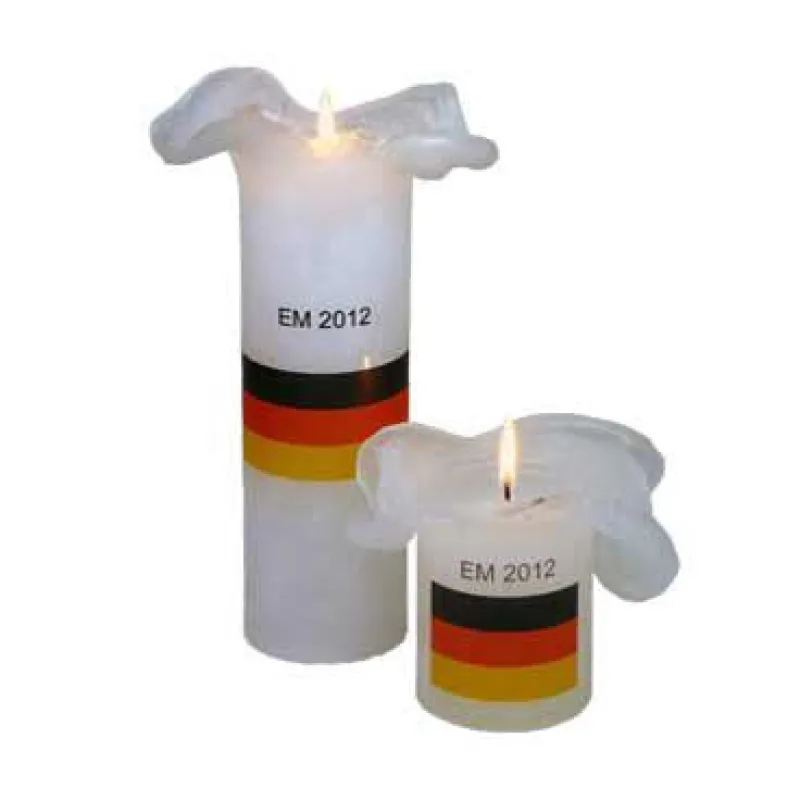 Kerzen von Maria Buytaert mit Flaggenaufdruck