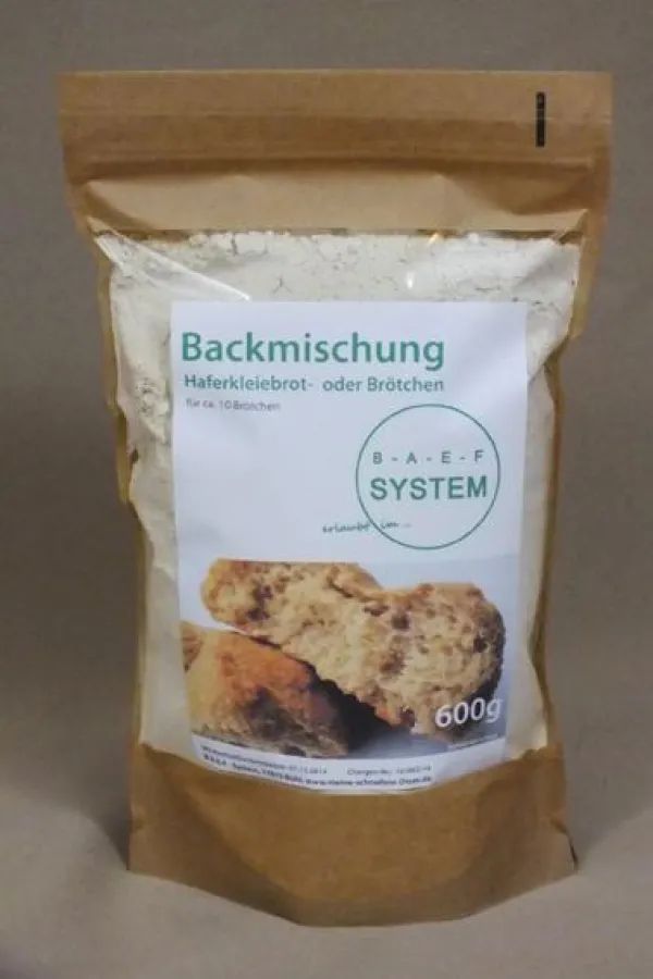 Die innovative Backmischung für Haferkleiebrot oder -Brötchen