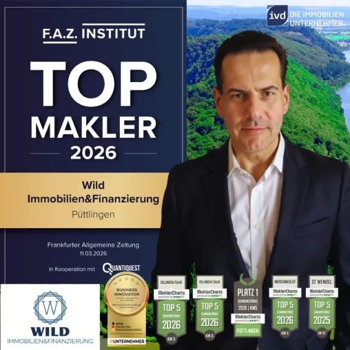 Bild: Immobilienmakler Karl-Heinz Wild aus Püttlingen als Top-Makler 2026 ausgezeichnet