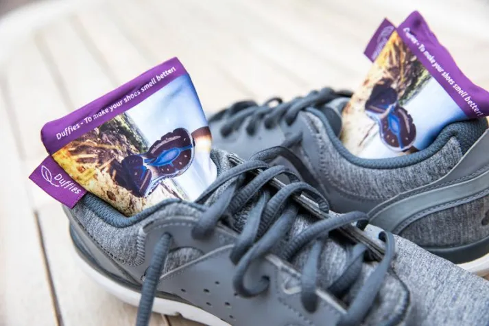 Bild: Neu: Anti-Geruchskissen DUFFIES gegen stinkende Sportschuhe