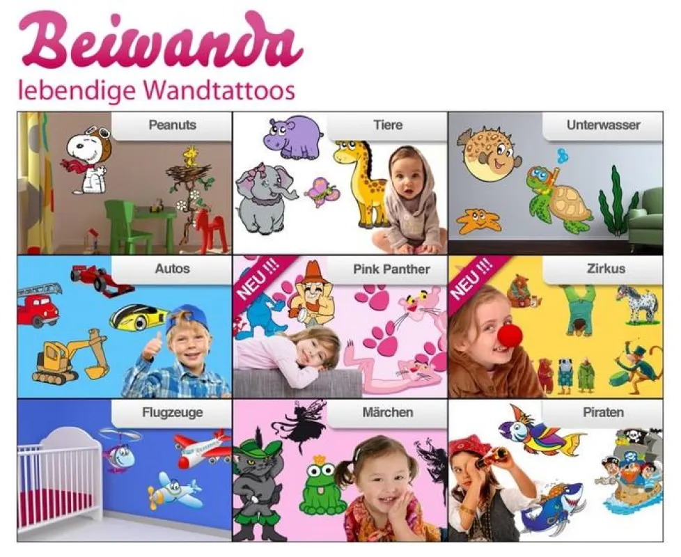 Snoopy, Pink Panther, Piraten, Märchen und vieles mehr Beiwanda