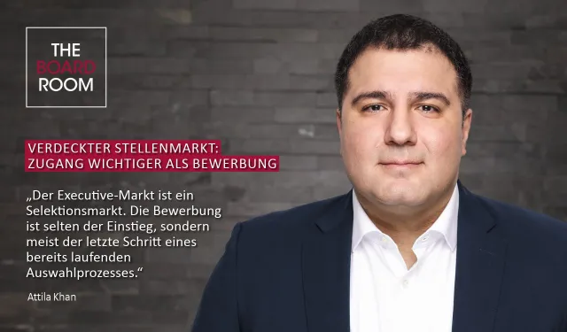 Bild: Verdeckter Executive-Markt 2026: Wachsende Selektivität verändert den Zugang zu Führungspositionen
