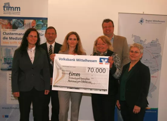 Bild: Mittelhessisches Medizinwirtschaftscluster timm erhält 2012 70.000 Euro