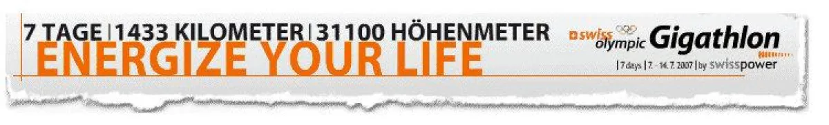Werbebanner Gigathlon 2007, erstellt durch search.ch