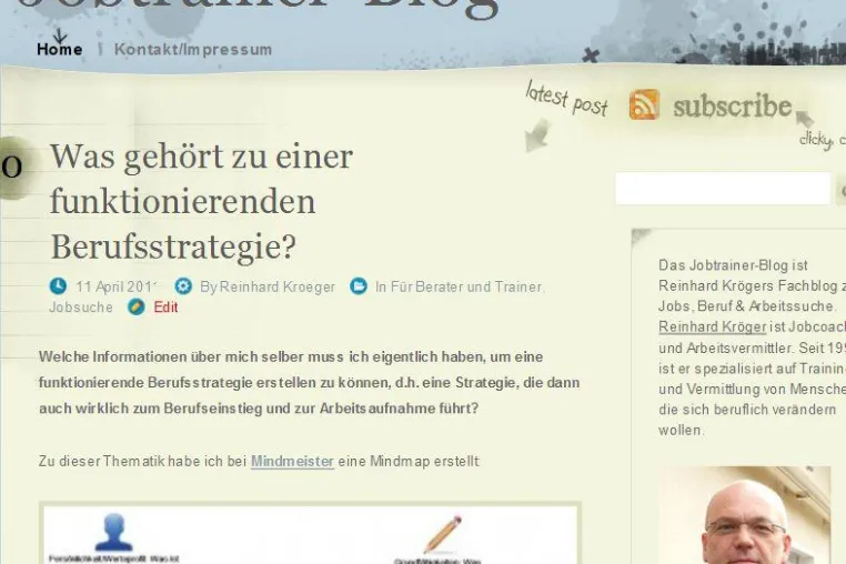 Bild: „Jobtrainer-Blog“ startet mit 2000 Besuchern im Monat durch