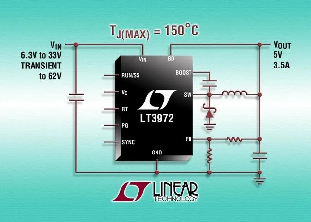 Bild: LT3972H - 2,4MHz-DC/DC-Abwärtswandler für max. 33V Eingangsspannung