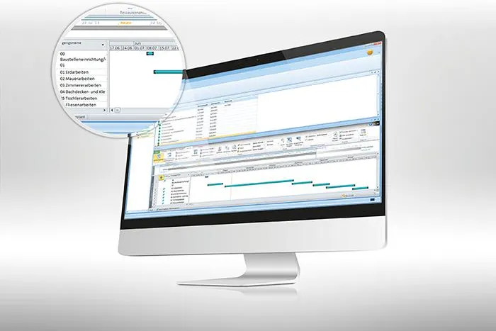 Bild: SIDOUN Globe mit integriertem MS Project