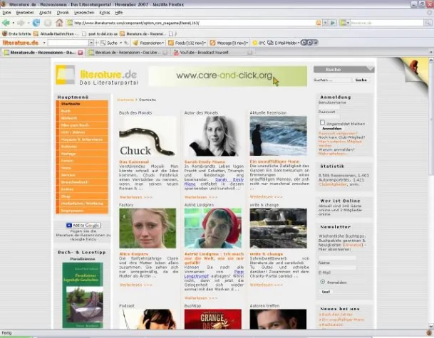 Bild: literature.de sucht das Buch des Jahres 2007