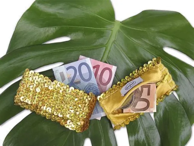 Bild: Pailletten-Stretchband 'purjee!' als Handgelenk-Safe