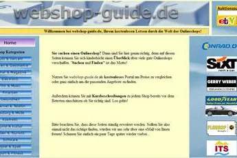 Bild: Das Shop Portal Webshop-Guide.de geht online