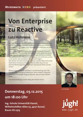 Bild: Terminhinweis der JUGH: Von Enterprise zu Reactive