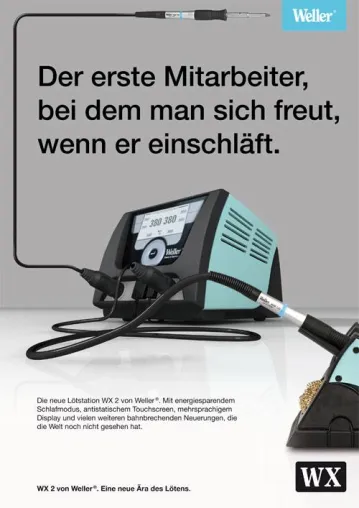 St. Thomas erwärmt Kunden für die neue Lötstation WX 2 von Weller® Bild: St. Thomas erwärmt Kunden für die neue Lötstation WX 2 von Weller®