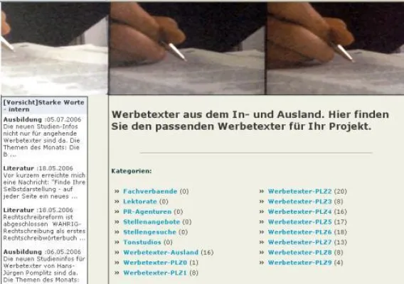 Werbetexter gesucht? Bild: Werbetexter gesucht?