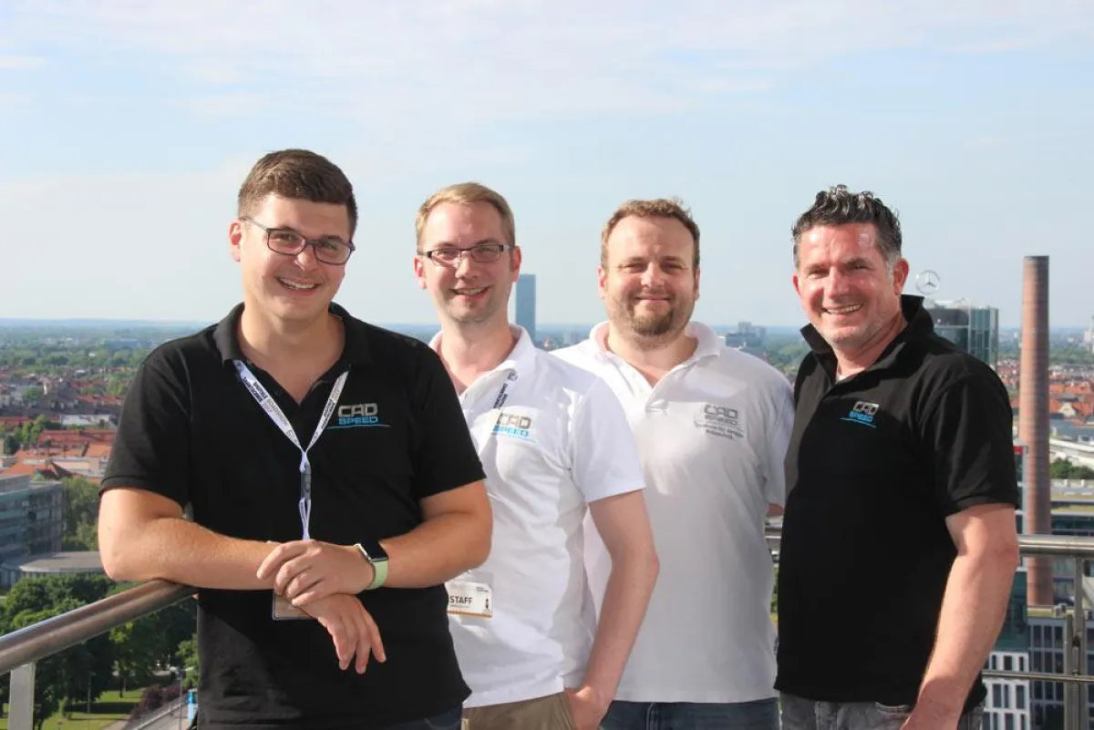 Mit viel Leidenschaft für die Zahntechnik dabei, das Team von CADSPEED: Ricardo Bell, Simon Schacht,