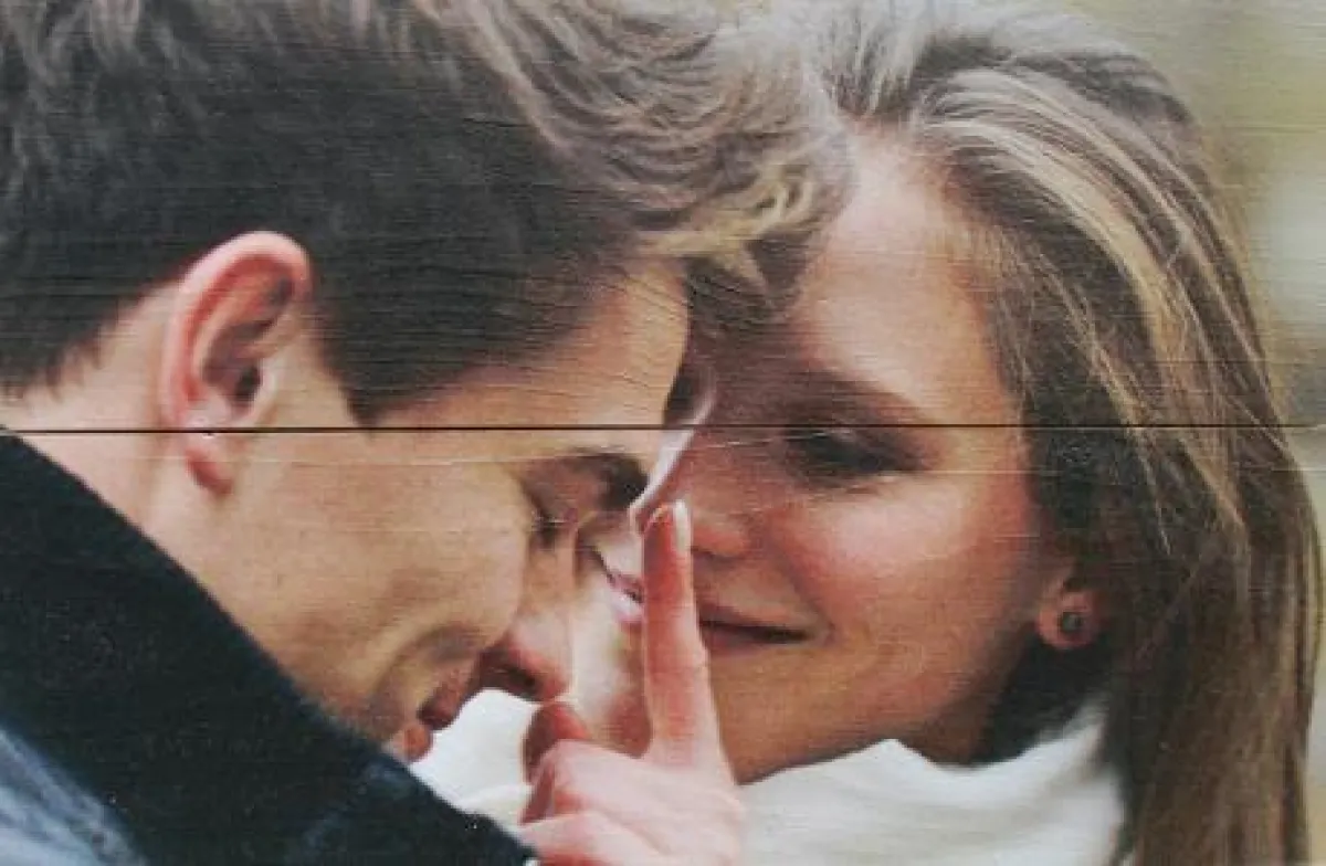 Foto auf Holz als Valentinsgeschenk