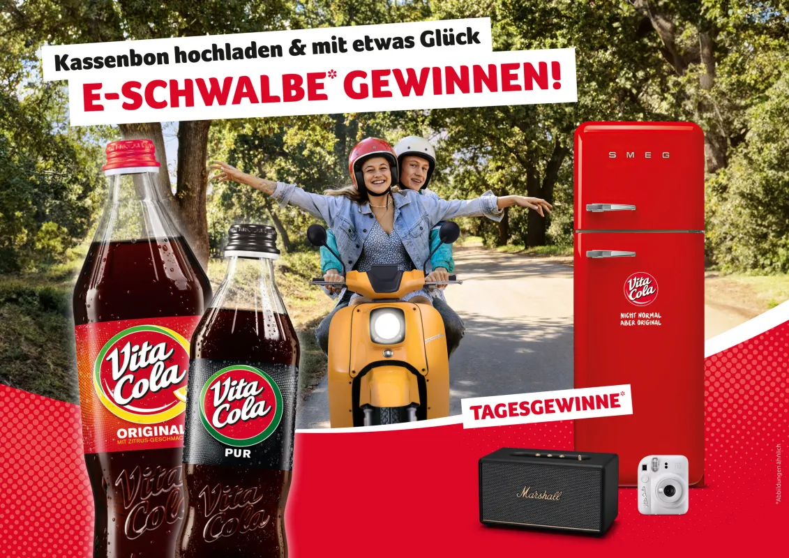 Vita Cola belohnt den Kauf von Glasgebinden (© Vita Cola )